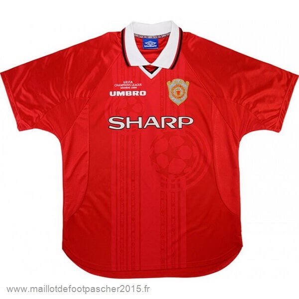 Maillot Foot Achat Domicile Maillot Manchester United Rétro 1999 2000 Rouge