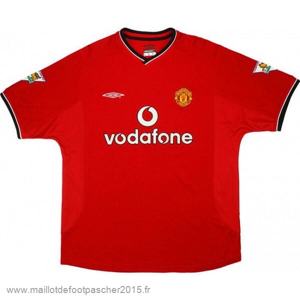 Maillot Foot Achat Domicile Maillot Manchester United Rétro 2000 2002 Rouge