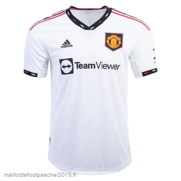 Maillot Foot Achat Thailande Exterieur Joueurs Maillot Manchester United 2022 2023 Blanc