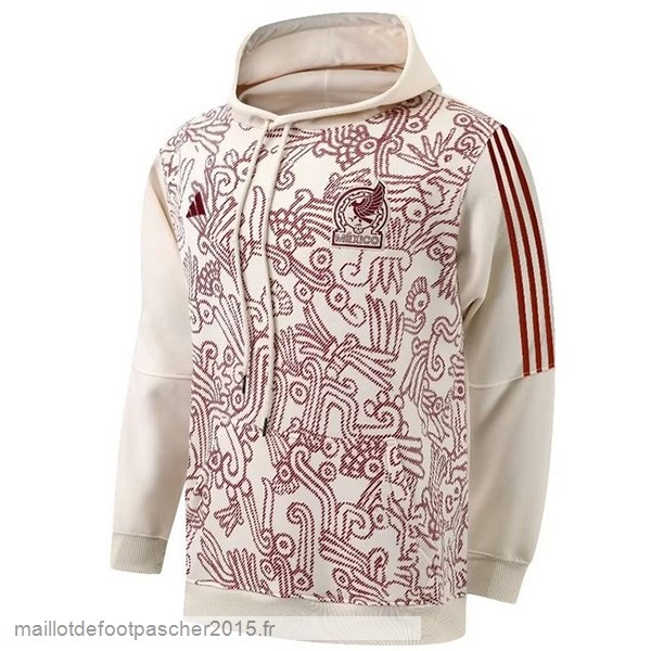 Maillot Foot Achat Sweats à Capuche Mexique 2022 Blanc Rouge