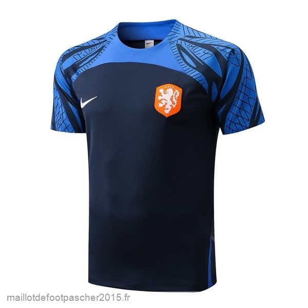 Maillot Foot Achat Entrainement Pays Bas 2022 Bleu Marine