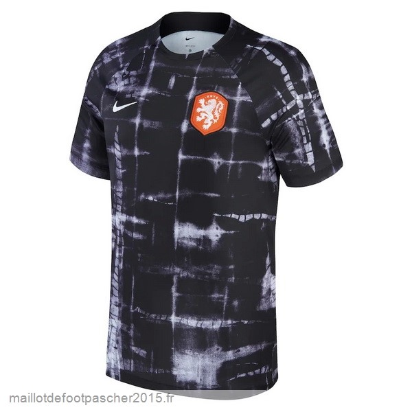 Maillot Foot Achat Entrainement Pays Bas 2022 Gris Noir