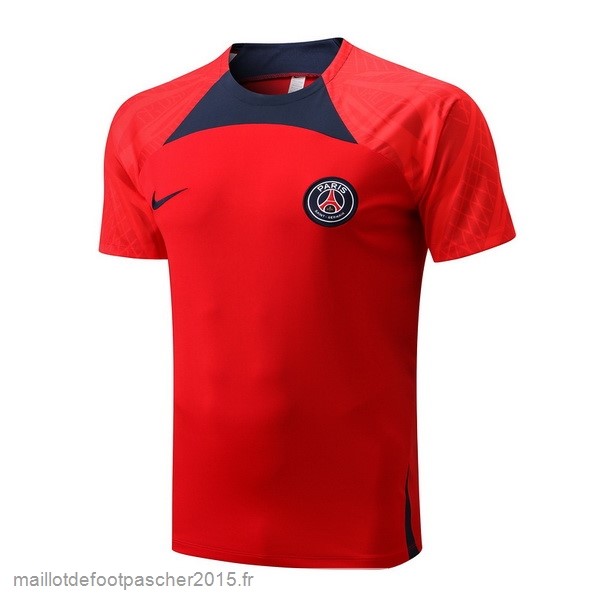 Maillot Foot Achat Entrainement Paris Saint Germain 2022 2023 Rouge Bleu