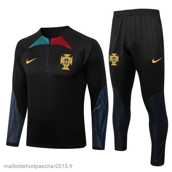 Maillot Foot Achat Survêtements Portugal 2022 Noir