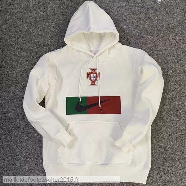 Maillot Foot Achat Sweats à Capuche Portugal 2022 Blanc