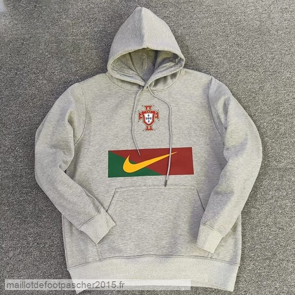 Maillot Foot Achat Sweats à Capuche Portugal 2022 Gris