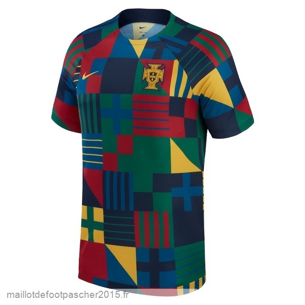 Maillot Foot Achat Entrainement Portugal 2022 Rouge Vert Bleu