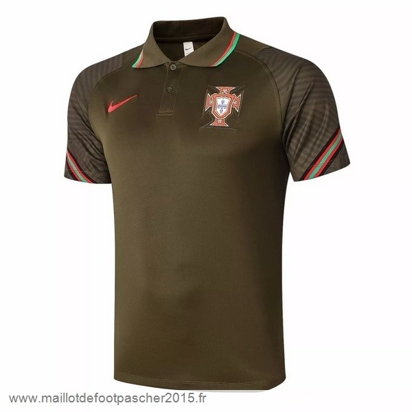 Maillot Foot Achat Polo Portugal 2020 Marron