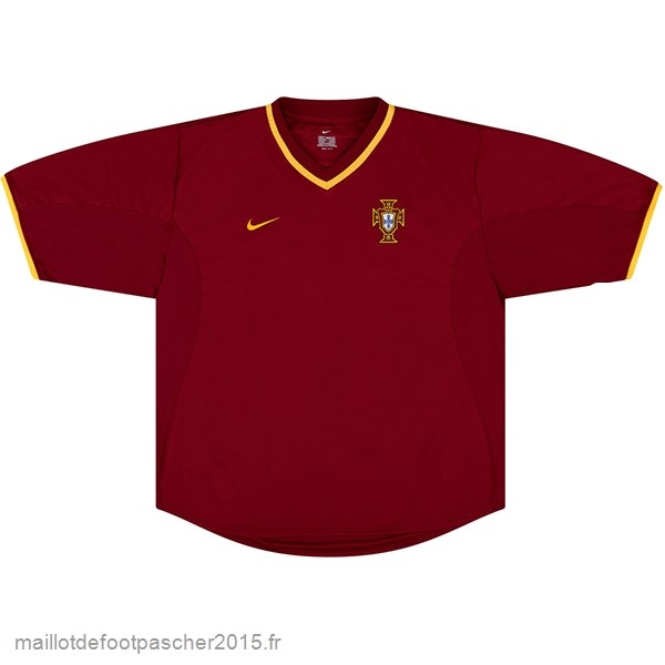 Maillot Foot Achat Domicile Maillot Portugal Rétro 2000 Rouge