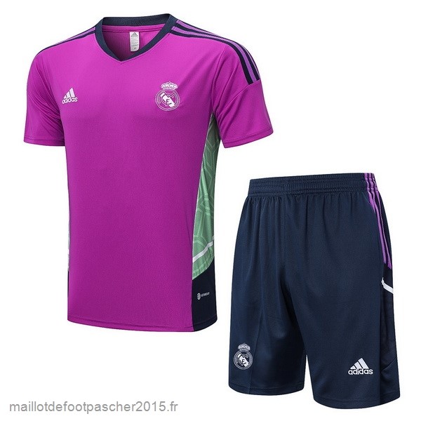 Maillot Foot Achat Entrainement Ensemble Complet Real Madrid 2022 2023 Purpura Marine