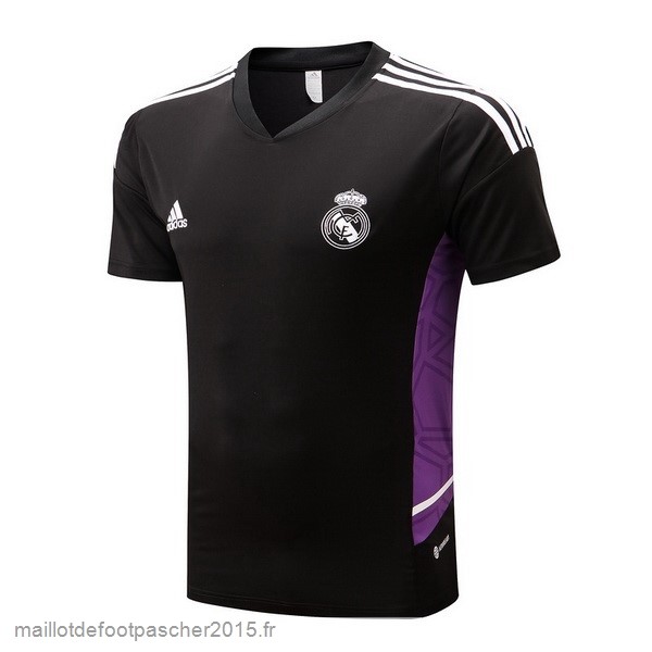 Maillot Foot Achat Entrainement Real Madrid 2022 2023 Noir Purpura