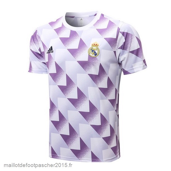 Maillot Foot Achat Entrainement Real Madrid 2022 2023 Purpura Blanc