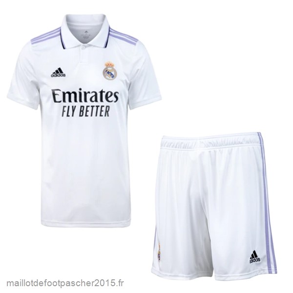 Maillot Foot Achat Domicile Conjunto De Enfant Real Madrid 2022 2023 Blanc