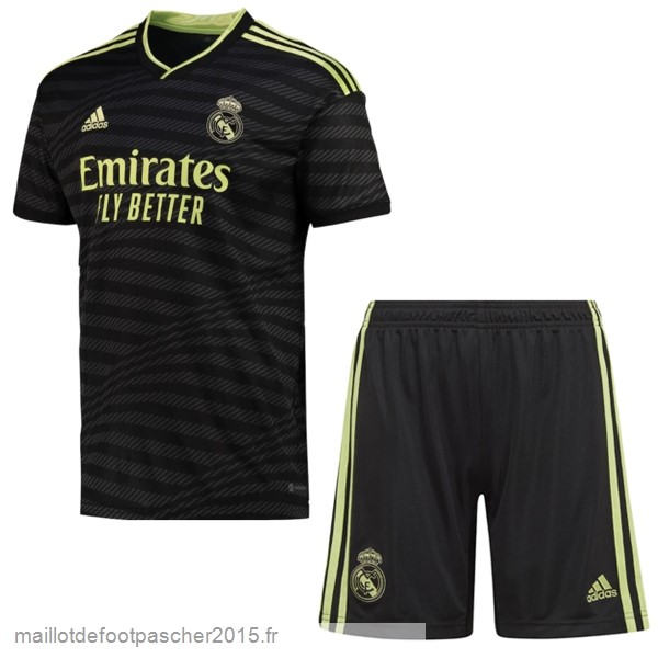 Maillot Foot Achat Third Conjunto De Enfant Real Madrid 2022 2023 Noir