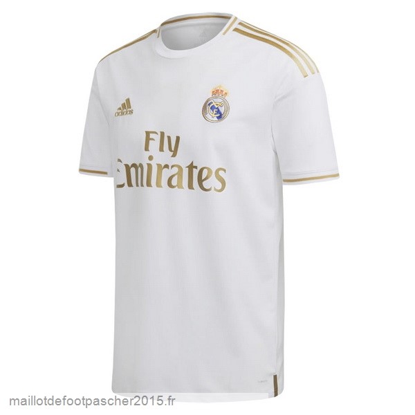 Maillot Foot Achat Domicile Maillot Real Madrid Rétro 2019 2020 Blanc