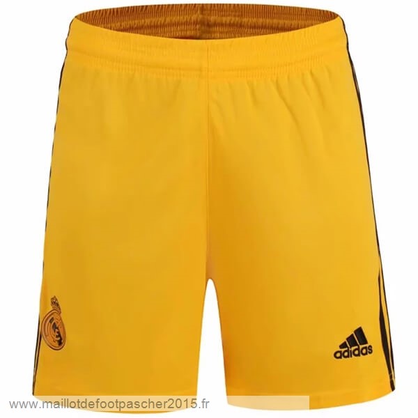 Maillot Foot Achat Domicile Gardien Pantalon Real Madrid 2019 2020 Jaune