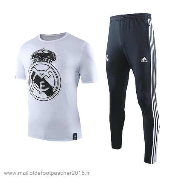 Maillot Foot Achat Entrainement Conjunto Completo Real Madrid 2019 2020 Blanc Bleu