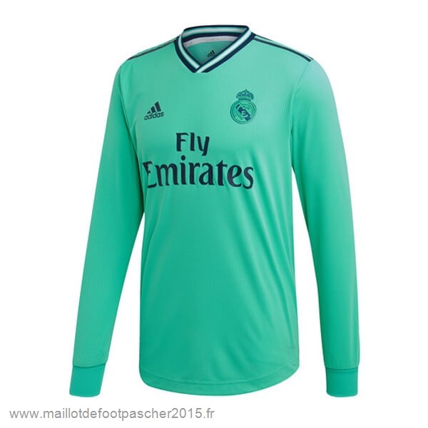 Maillot Foot Achat Third Manches Longues Real Madrid 2019 2020 Vert