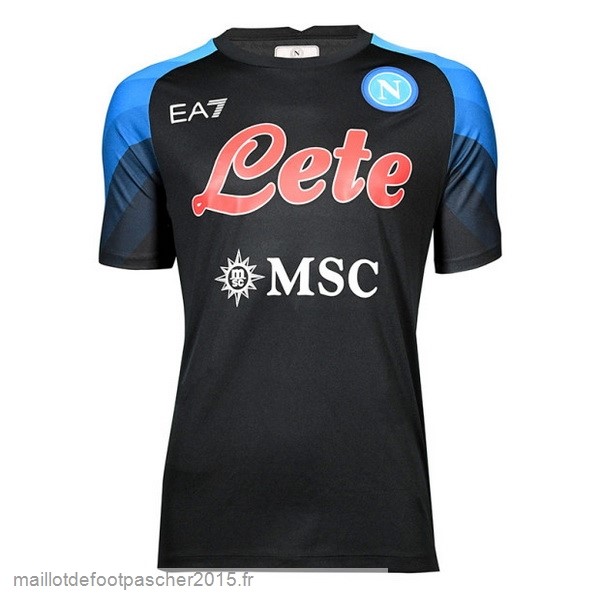 Maillot Foot Achat Entrainement Napoli 2022 2023 Noir Bleu