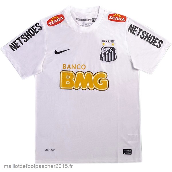 Maillot Foot Achat Domicile Maillot Santos Rétro 2011 2012 Blanc