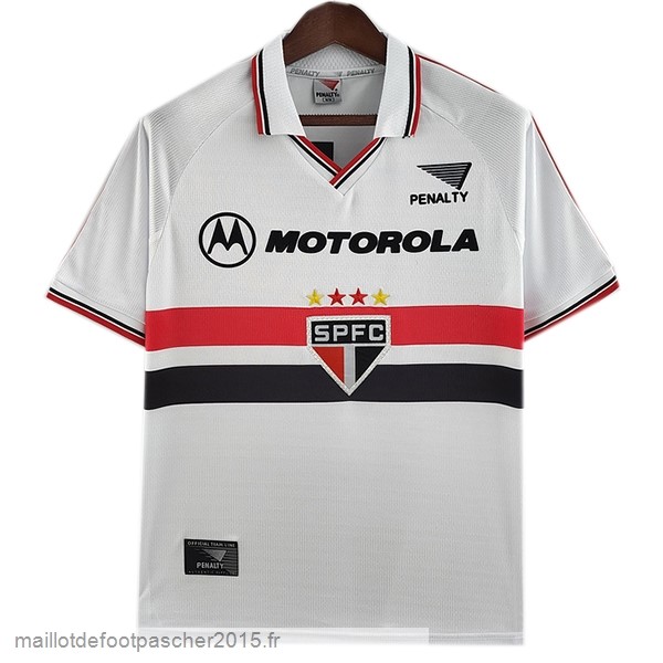 Maillot Foot Achat Domicile Maillot São Paulo Rétro 1999 Blanc