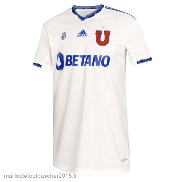 Maillot Foot Achat Thailande Exterieur Maillot Universidad De Chili 2022 2023 Blanc