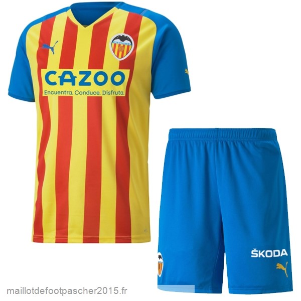 Maillot Foot Achat Third Conjunto De Enfant Valencia 2022 2023 Jaune