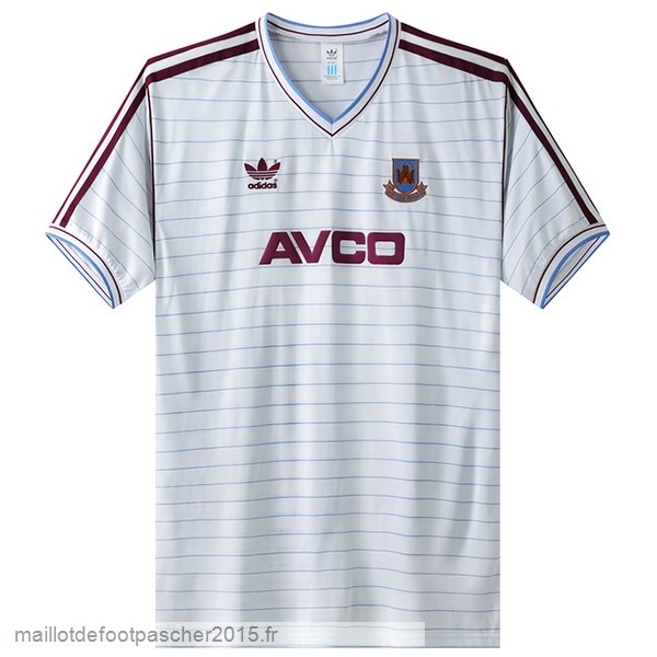 Maillot Foot Achat Exterieur Maillot West Ham United Rétro 1986 Blanc