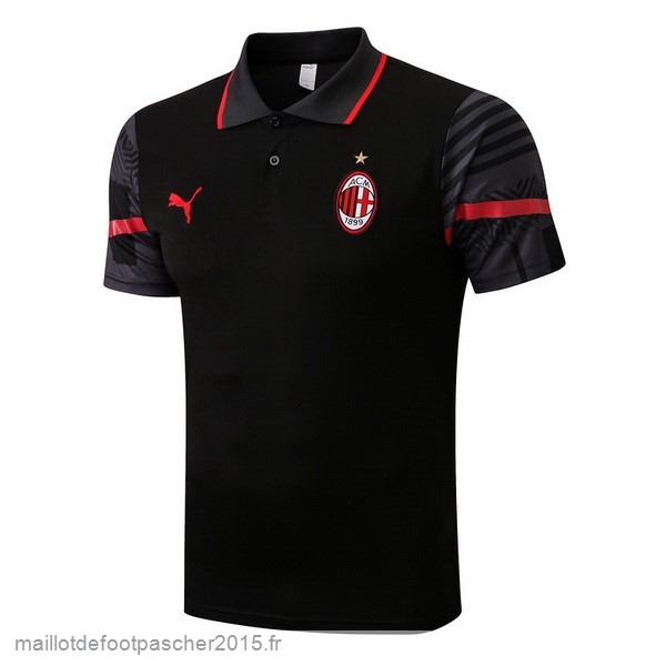 Maillot Foot Achat Polo AC Milan 2022 2023 Noir Rouge