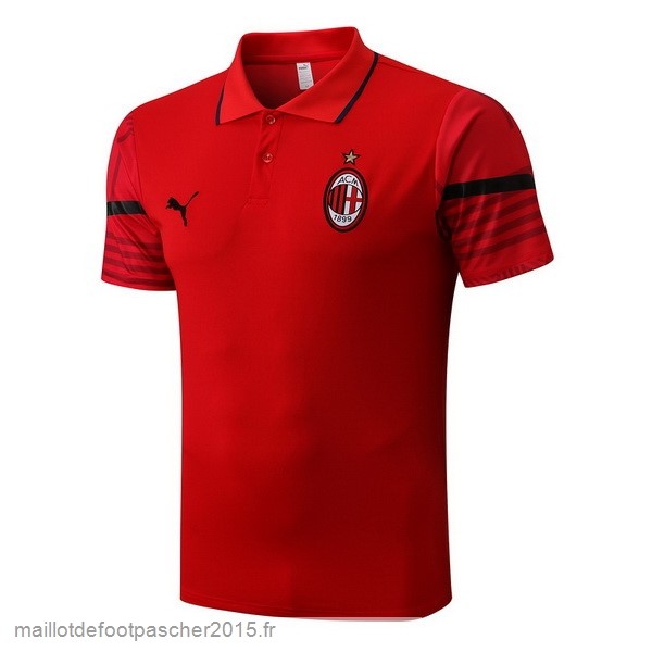 Maillot Foot Achat Polo AC Milan 2022 2023 Rouge Noir