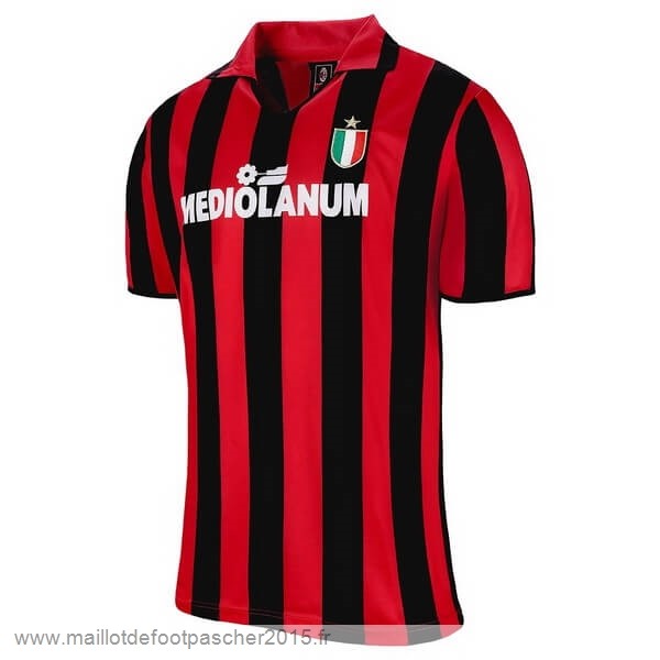 Maillot Foot Achat Domicile Maillot AC Milan Rétro 1988 1989 Rouge