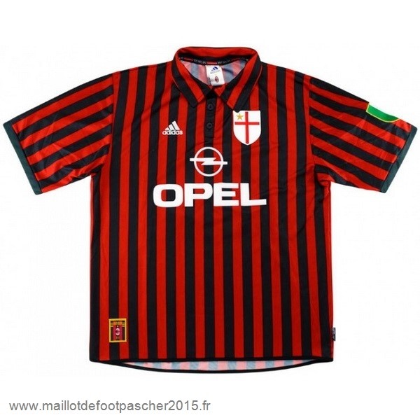 Maillot Foot Achat Domicile Maillot AC Milan Rétro 1999 2000 Rouge