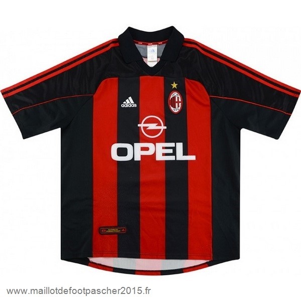 Maillot Foot Achat Domicile Maillot AC Milan Rétro 2000 2002 Rouge