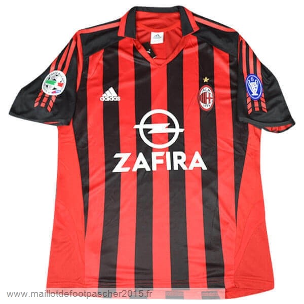 Maillot Foot Achat Domicile Maillot AC Milan Rétro 2005 2006 Rouge