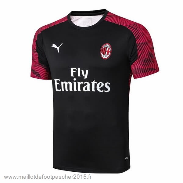 Maillot Foot Achat Entrainement AC Milan 2019 2020 Rouge Noir