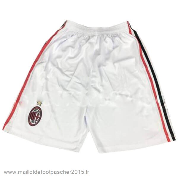 Maillot Foot Achat Exterieur Pantalon AC Milan Rétro 2008 2009 Blanc