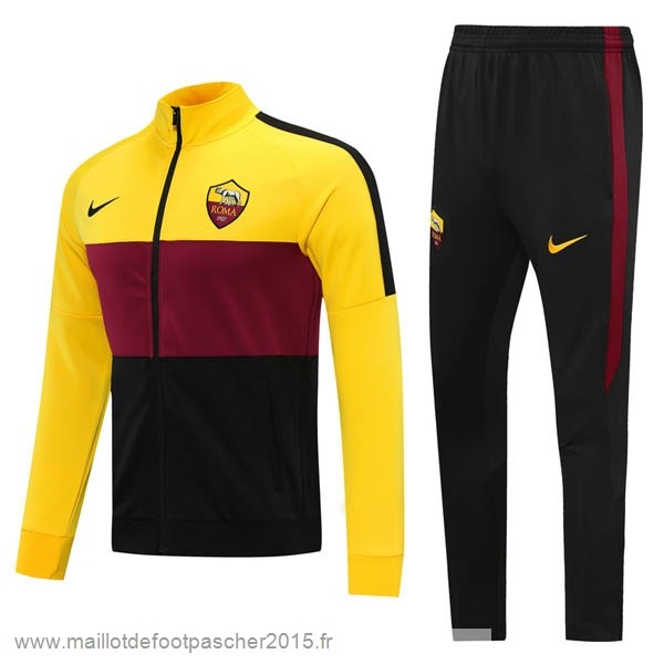 Maillot Foot Achat Survêtements AS Roma 2020 2021 Jaune Rouge