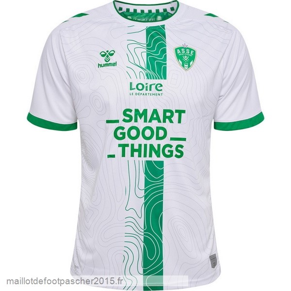 Maillot Foot Achat Thailande Exterieur Maillot Saint Étienne 2022 2023 Blanc