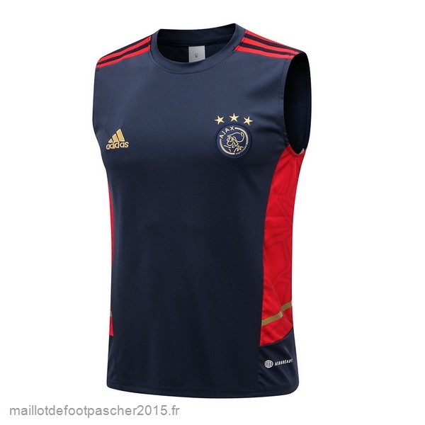 Maillot Foot Achat Entrainement Sans Manches Ajax 2022 2023 Bleu Rouge