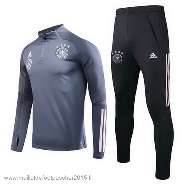 Maillot Foot Achat Survêtements Allemagne 2020 Gris Noir