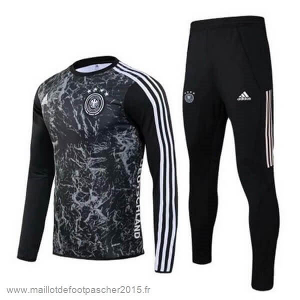 Maillot Foot Achat Survêtements Allemagne 2020 Noir Gris