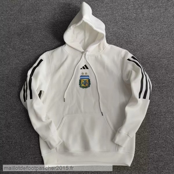 Maillot Foot Achat Sweats à Capuche Argentine 2022 Blanc