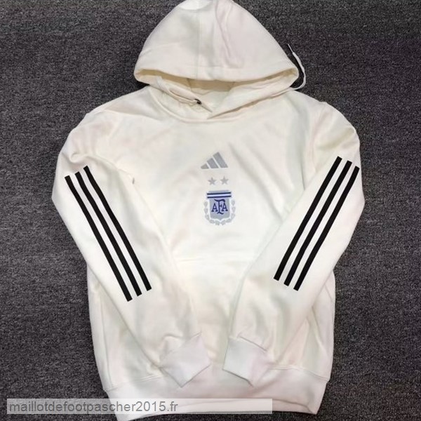 Maillot Foot Achat Sweats à Capuche Argentine 2022 II Blanc