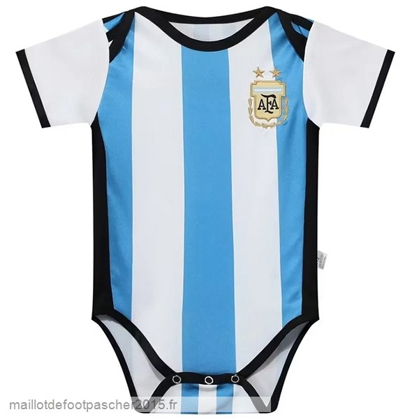 Maillot Foot Achat Domicile Onesies Enfant Argentine 2022 Bleu Blanc