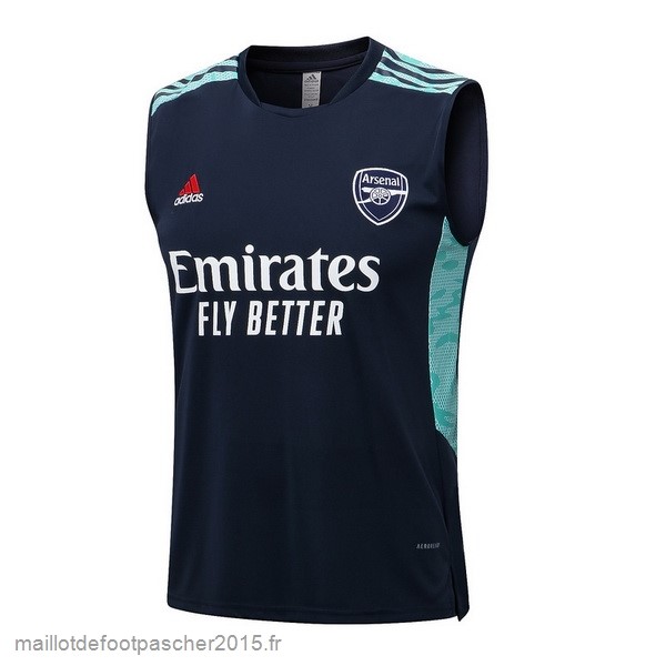 Maillot Foot Achat Entrainement Sans Manches Arsenal 2022 2023 Bleu Vert