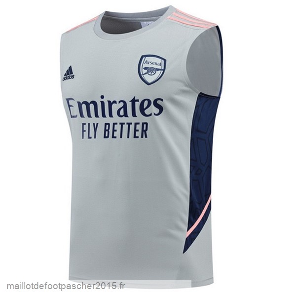 Maillot Foot Achat Entrainement Sans Manches Arsenal 2022 2023 Gris