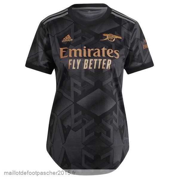 Maillot Foot Achat Exterieur Maillot Femme Arsenal 2022 2023 Noir