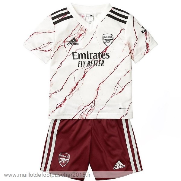 Maillot Foot Achat Exterieur Conjunto De Enfant Arsenal 2020 2021 Blanc