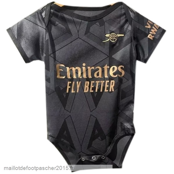 Maillot Foot Achat Exterieur Onesies Enfant Arsenal 2022 2023 Noir