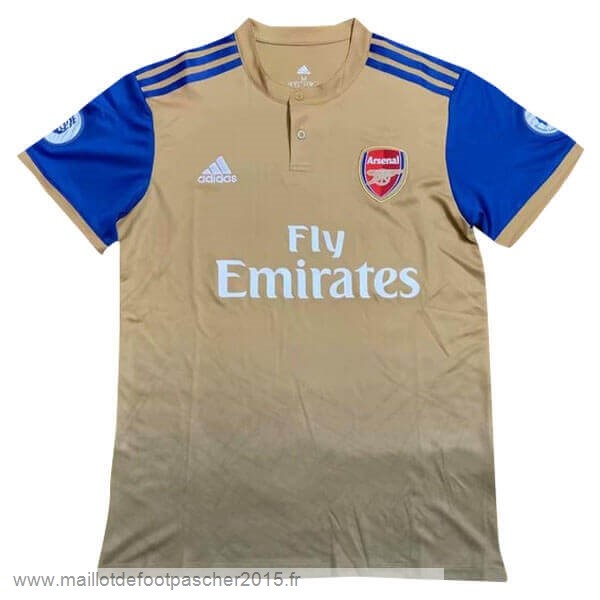 Maillot Foot Achat Entrainement Arsenal 2019 2020 Jaune Bleu Marine